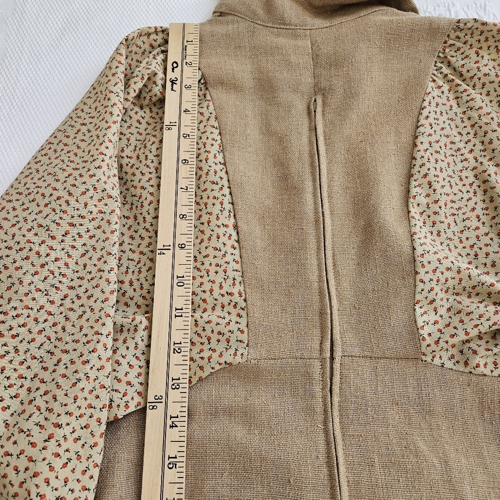 Vintage 70s dress prairie cottage core tiny floral print hippie boho size XS - Picture 3 of 14